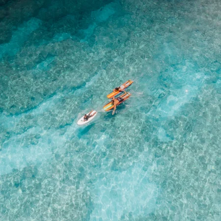 Familien auf dem SUP